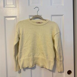 Philosophy light yellow sweater